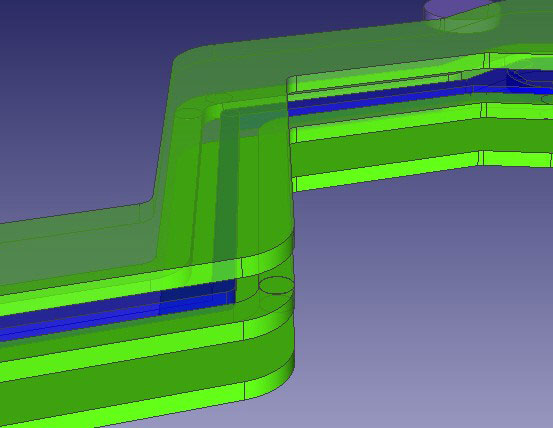 Signal shielded on all four sides
