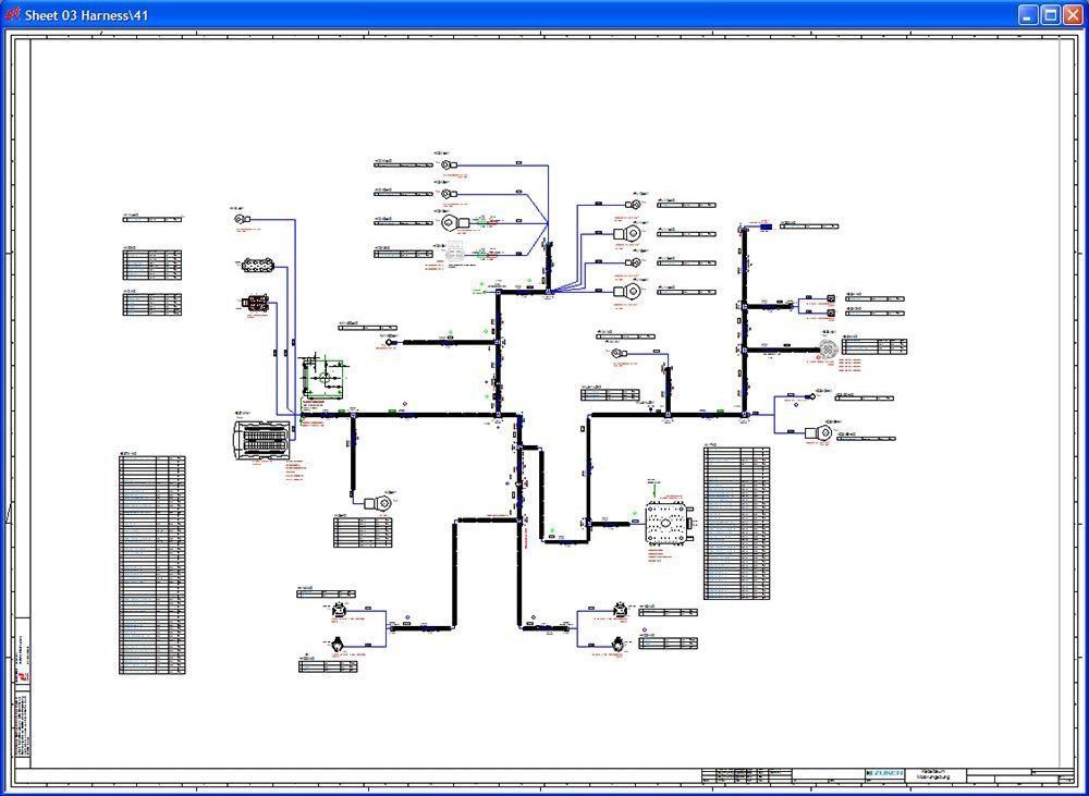 wire harness drawing or wire diagram - e3 formboard