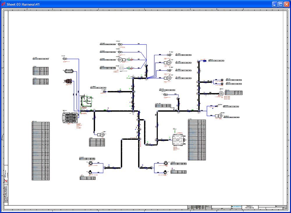 wire harness drawing or wire diagram - e3 formboard